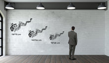 Görseli Galeri görüntüleyiciye yükleyin, Notalar Metal Duvar Dekoru