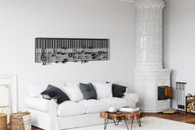 Görseli Galeri görüntüleyiciye yükleyin, Notalı Piyano Metal Duvar Dekoru