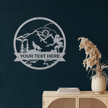 Görseli Galeri görüntüleyiciye yükleyin, Kurt Metal Duvar Dekoru