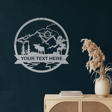 Görseli Galeri görüntüleyiciye yükleyin, Moose Metal Duvar Dekoru