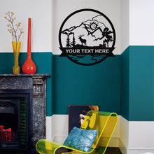 Görseli Galeri görüntüleyiciye yükleyin, Geyik Metal Duvar Dekoru