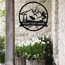 Görseli Galeri görüntüleyiciye yükleyin, Moose Metal Duvar Dekoru