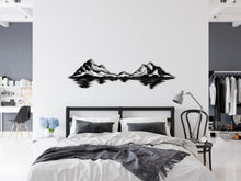 Görseli Galeri görüntüleyiciye yükleyin, Dağ ve Göl Metal Duvar Dekoru