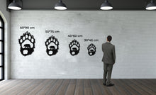 Görseli Galeri görüntüleyiciye yükleyin, Ayı Patisi Metal Duvar Dekoru