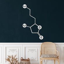 Görseli Galeri görüntüleyiciye yükleyin, Viski Molekülü Metal Duvar Dekoru