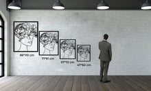 Görseli Galeri görüntüleyiciye yükleyin, Çiçekli Kız Metal Duvar Dekoru