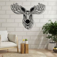 Görseli Galeri görüntüleyiciye yükleyin, Geyik Kafası Metal Duvar Dekoru