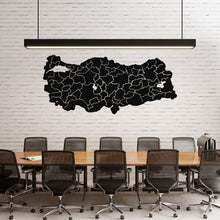 Görseli Galeri görüntüleyiciye yükleyin, Türkiye Şehir Haritası Metal Duvar Dekoru