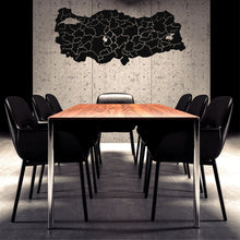 Görseli Galeri görüntüleyiciye yükleyin, Türkiye Şehir Haritası Metal Duvar Dekoru