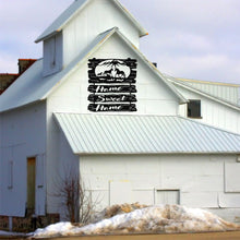 Görseli Galeri görüntüleyiciye yükleyin, Home Sweet Home At Metal Duvar Dekoru