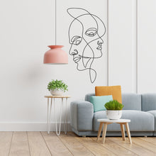 Görseli Galeri görüntüleyiciye yükleyin, Sırt Sırta Metal Duvar Dekoru