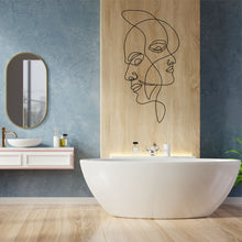 Görseli Galeri görüntüleyiciye yükleyin, Sırt Sırta Metal Duvar Dekoru