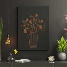 Görseli Galeri görüntüleyiciye yükleyin, Vazo 1 Metal Duvar Dekoru