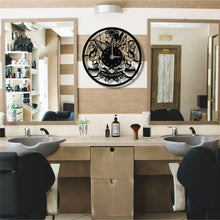 Görseli Galeri görüntüleyiciye yükleyin, Kuaför Metal Duvar Saati