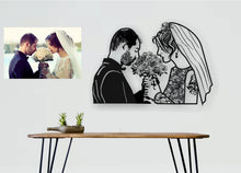 Görseli Galeri görüntüleyiciye yükleyin, Özel Portre Metal Duvar Dekoru