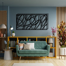 Görseli Galeri görüntüleyiciye yükleyin, Geometrik Panel 3 Yatay Metal Duvar Dekoru
