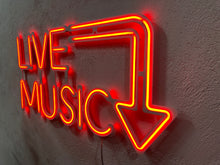 Görseli Galeri görüntüleyiciye yükleyin, Live Music Neon Tabela
