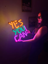 Görseli Galeri görüntüleyiciye yükleyin, Yes You Can Neon Tabela
