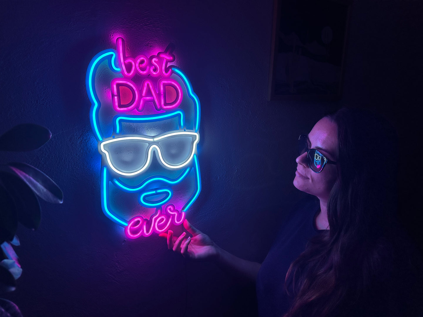 En İyi Baba Neon Tabela