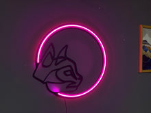 Görseli Galeri görüntüleyiciye yükleyin, Kedicik ve Ay Neon Tabela
