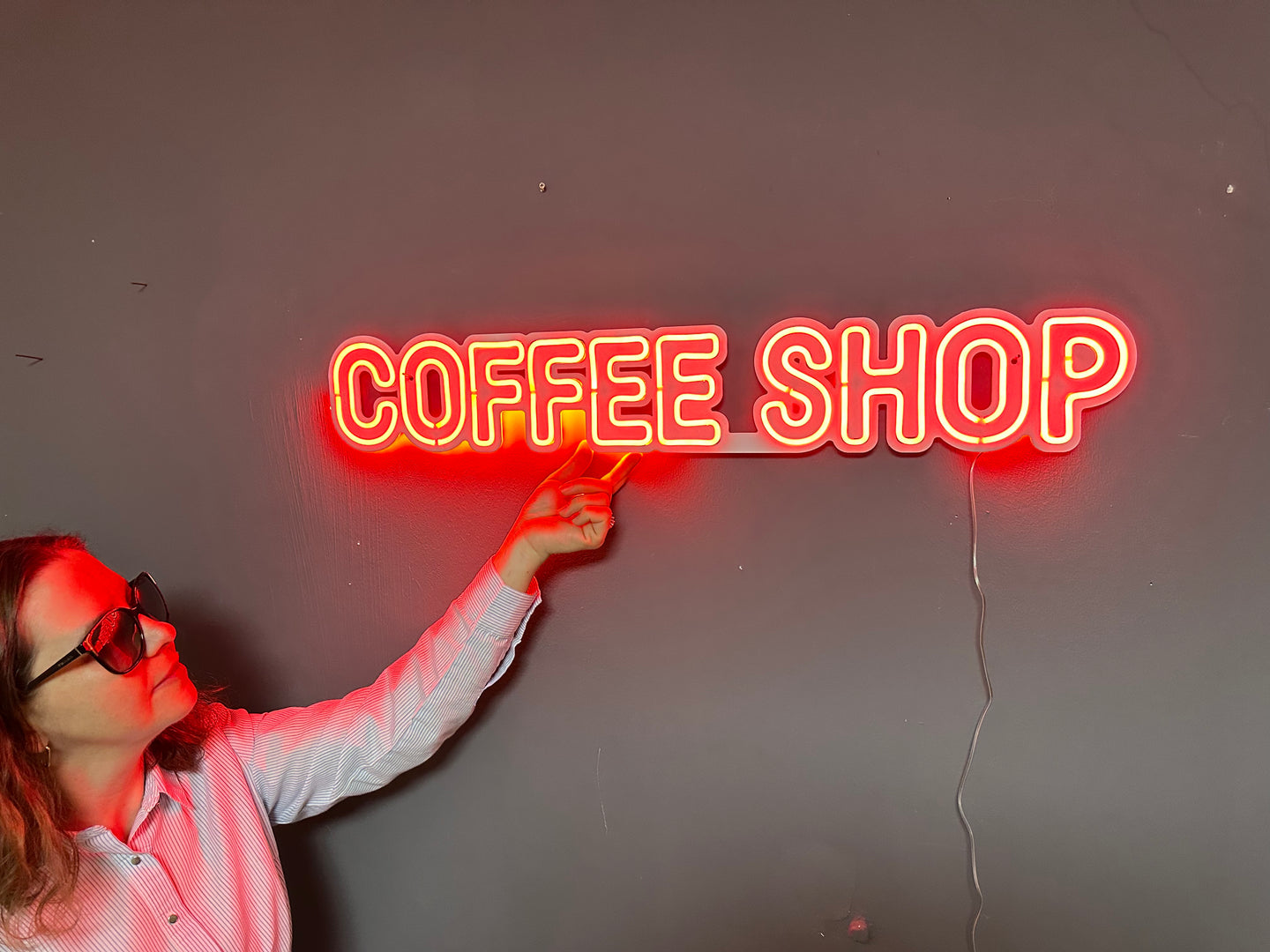 Coffee Shop Neon Tabela