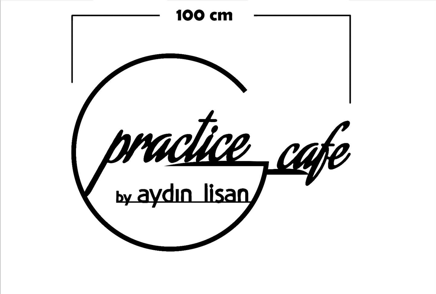 Aydın Lisan Özel Tasarım Metal Duvar Dekoru Beyaz