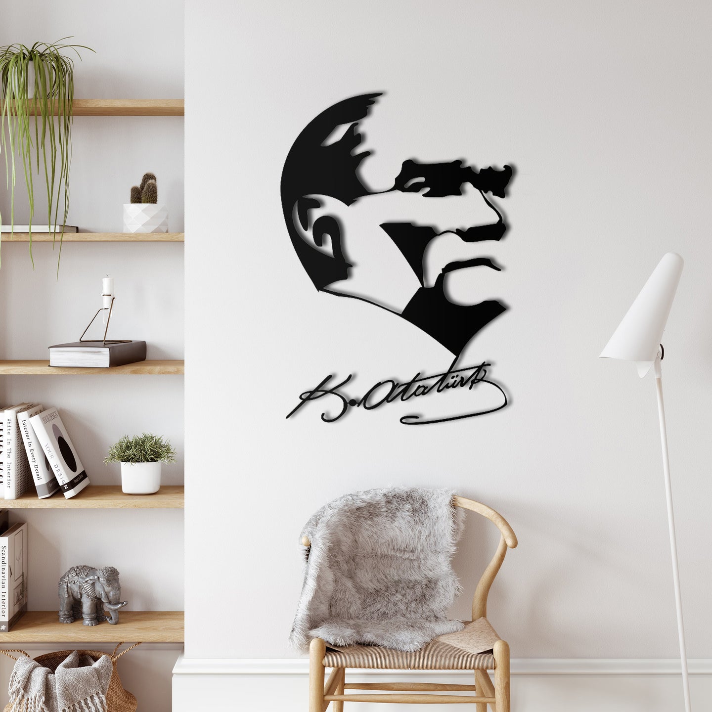 Mustafa Kemal Atatürk 005  Metal Duvar Dekoru