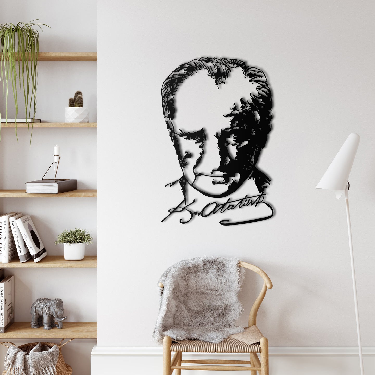 Mustafa Kemal Atatürk 003 Metal Duvar Dekoru