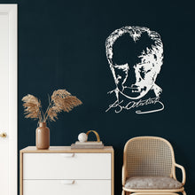 Görseli Galeri görüntüleyiciye yükleyin, Mustafa Kemal Atatürk 003 Metal Duvar Dekoru
