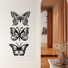 Görseli Galeri görüntüleyiciye yükleyin, Kelebekler Metal Duvar Dekoru
