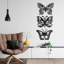 Görseli Galeri görüntüleyiciye yükleyin, Kelebekler Metal Duvar Dekoru

