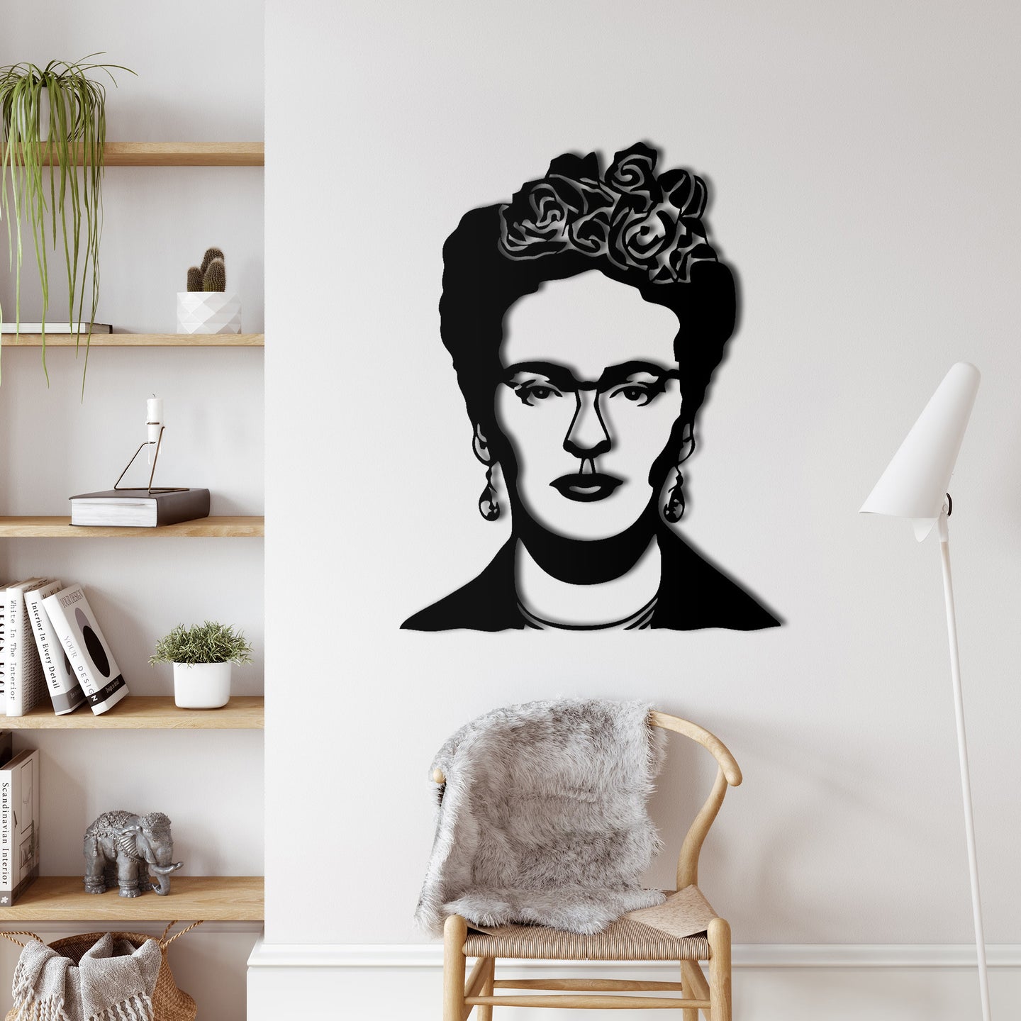 Frida Kahlo Metal Duvar Dekoru