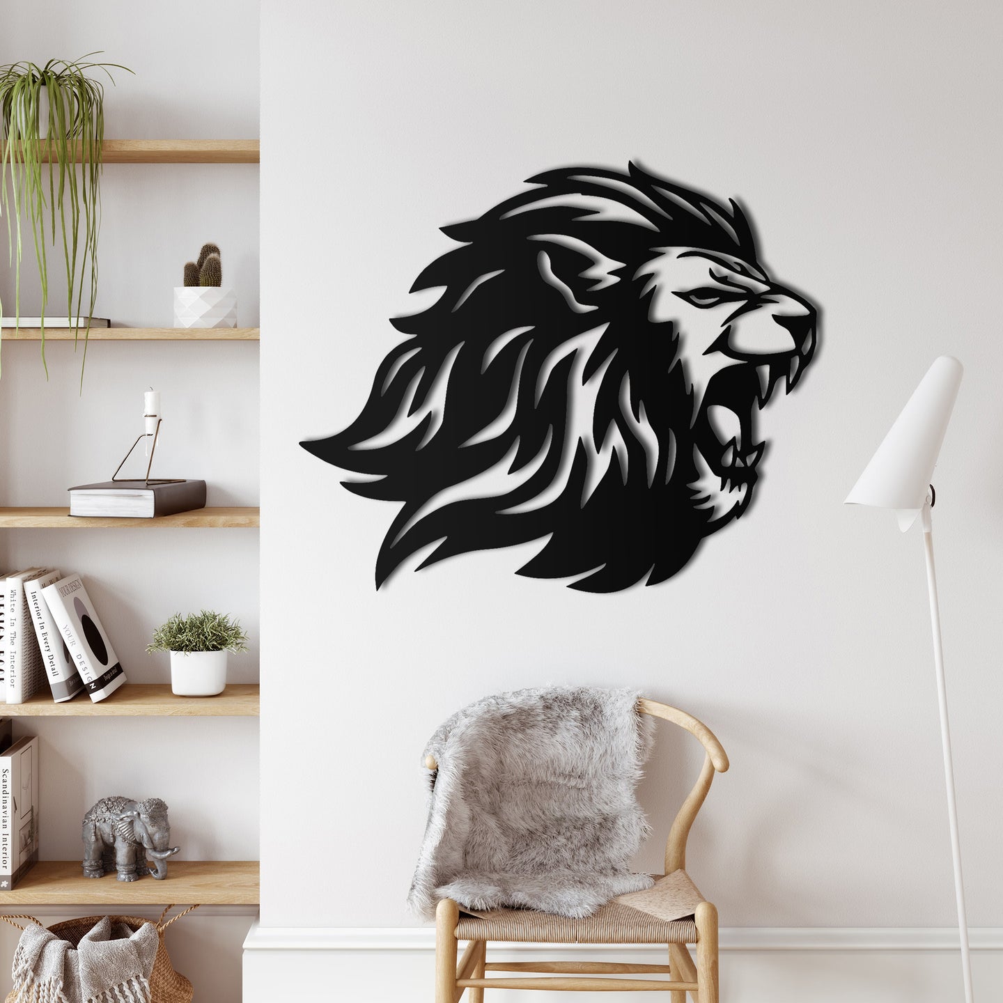 Aslan Metal Duvar Dekoru
