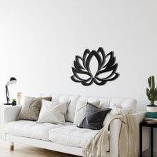 Görseli Galeri görüntüleyiciye yükleyin, Lotus Çiçeği Metal Duvar Dekoru
