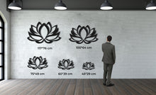 Görseli Galeri görüntüleyiciye yükleyin, Lotus Çiçeği Metal Duvar Dekoru
