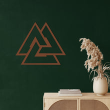 Görseli Galeri görüntüleyiciye yükleyin, Valknut Metal Duvar Dekoru
