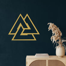 Görseli Galeri görüntüleyiciye yükleyin, Valknut Metal Duvar Dekoru
