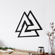 Görseli Galeri görüntüleyiciye yükleyin, Valknut Metal Duvar Dekoru
