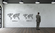 Görseli Galeri görüntüleyiciye yükleyin, Geometrik Dünya Haritası Metal Duvar Dekoru
