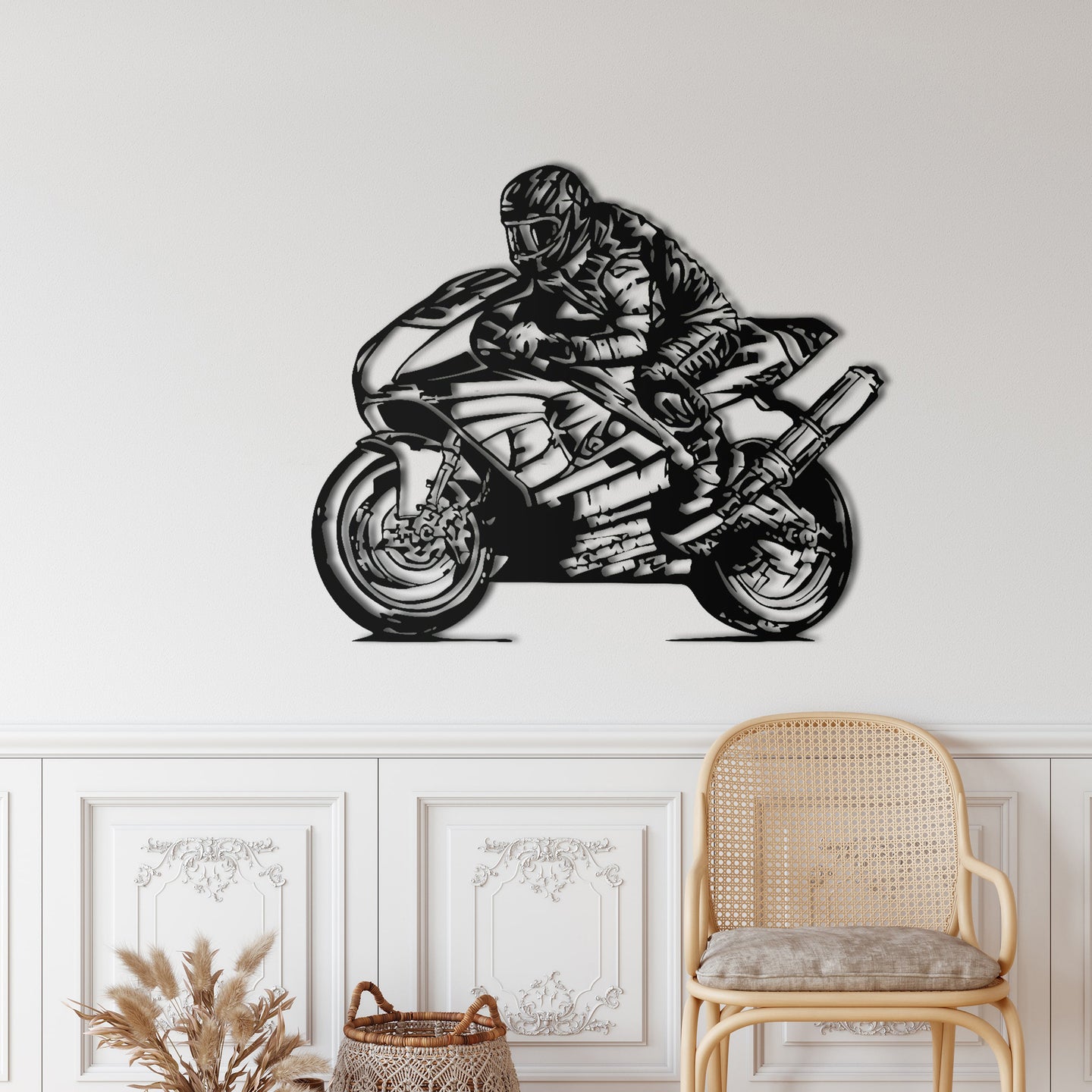 Motor Metal Duvar Dekoru