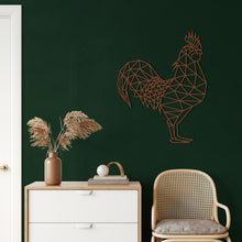 Görseli Galeri görüntüleyiciye yükleyin, Rooster Metal Duvar Dekoru
