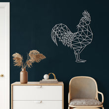 Görseli Galeri görüntüleyiciye yükleyin, Rooster Metal Duvar Dekoru
