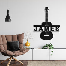 Görseli Galeri görüntüleyiciye yükleyin, Gitar Metal Duvar Dekoru

