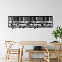 Görseli Galeri görüntüleyiciye yükleyin, Notalı Piyano Metal Duvar Dekoru
