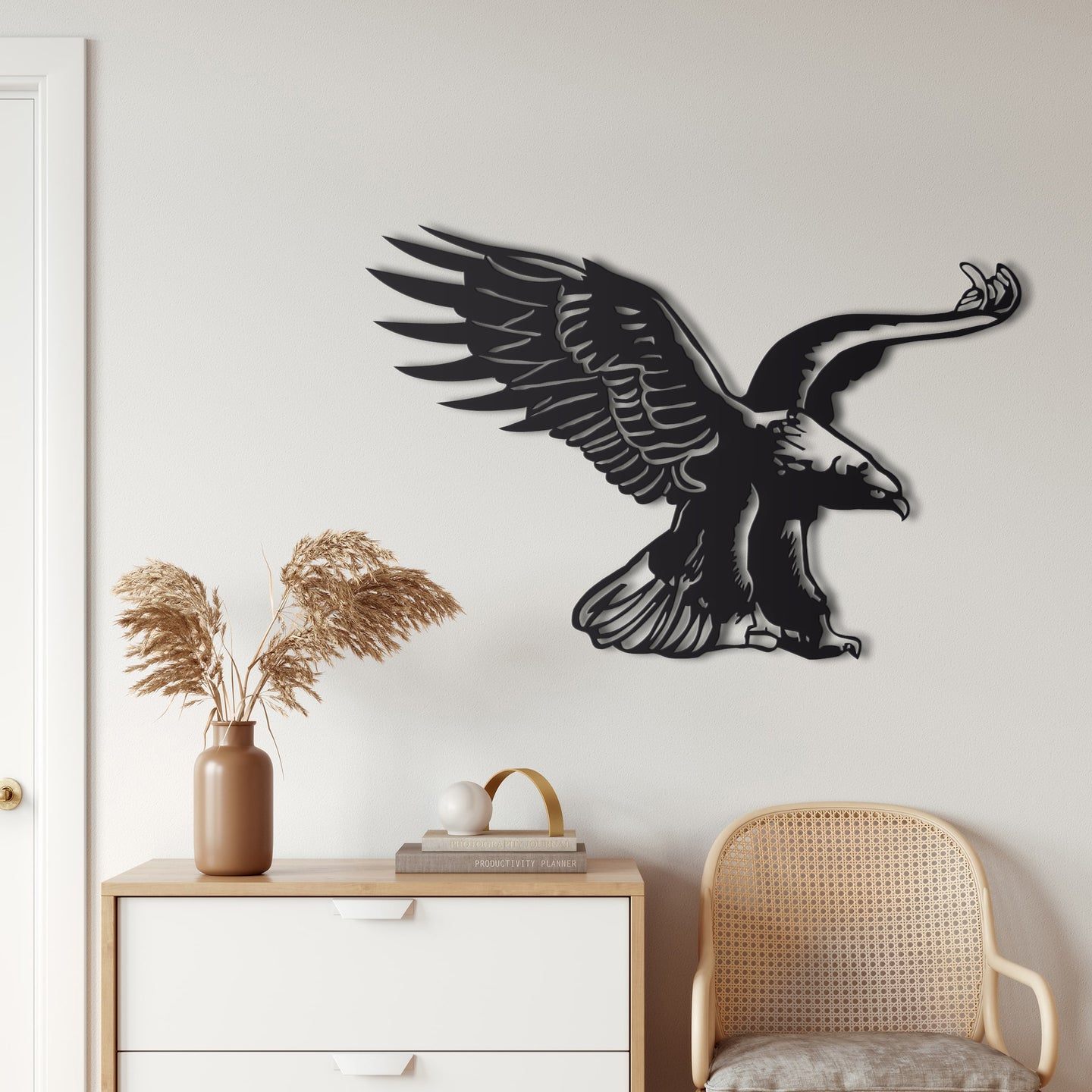 Kartal Metal Duvar Dekoru
