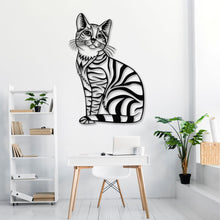 Görseli Galeri görüntüleyiciye yükleyin, Kedi Metal Duvar Dekoru
