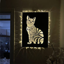 Görseli Galeri görüntüleyiciye yükleyin, Kedi Metal Duvar Dekoru
