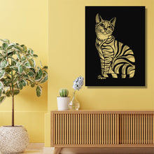 Görseli Galeri görüntüleyiciye yükleyin, Kedi Metal Duvar Dekoru
