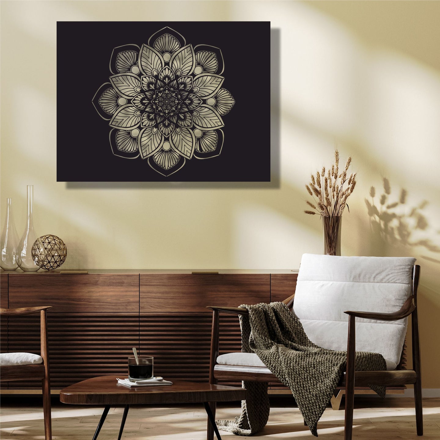 Mandala Metal Duvar Dekoru